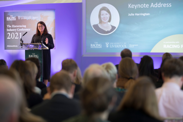 Horseracing Industry Conference takes place with racing's leading figure Julie Harrington and media in attendance Image Horseracing Industry Conference takes place with racing's leading figure Julie Harrington and media in attendance Image